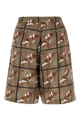 Printed viscose bermuda shorts -  | High Quality Luxury Handbag Shop