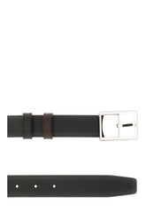 Black leather reversible belt -  | High Quality Luxury Handbag Shop