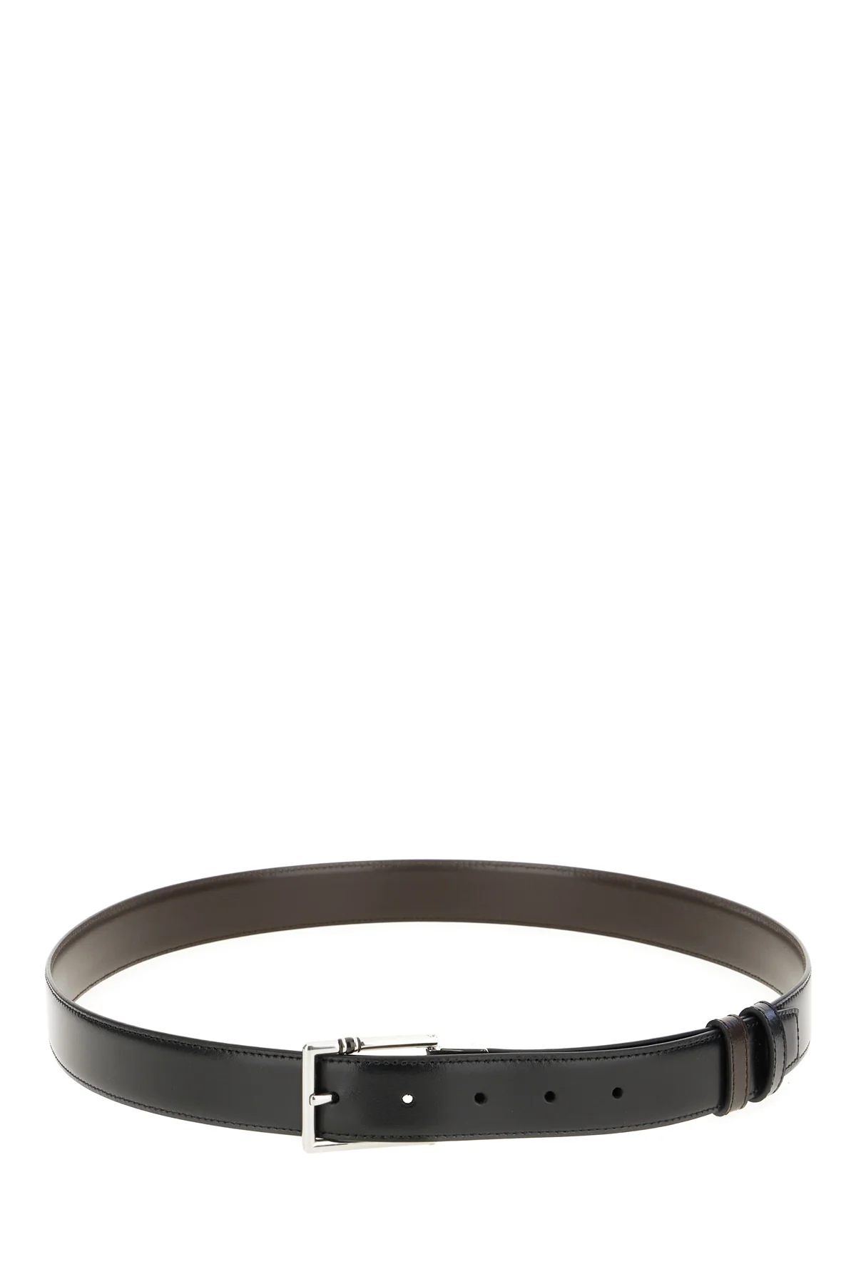 Black leather reversible belt -  | High Quality Luxury Handbag Shop