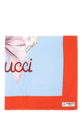 Printed viscose blend foulard -  | High Quality Luxury Handbag Shop
