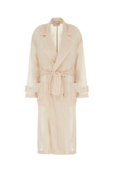 Skin pink stretch nylon trench -  | High Quality Luxury Handbag Shop