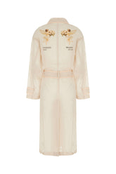 Skin pink stretch nylon trench -  | High Quality Luxury Handbag Shop