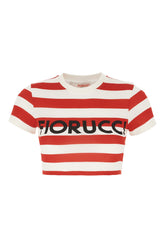 Two-tone cotton t-shirt -  | High Quality Luxury Handbag Shop