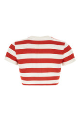Two-tone cotton t-shirt -  | High Quality Luxury Handbag Shop