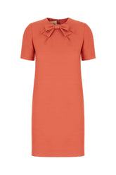 Coral wool blend dress -  | High Quality Luxury Handbag Shop