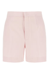 Pink stretch wool shorts -  | High Quality Luxury Handbag Shop