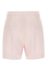 Pink stretch wool shorts -  | High Quality Luxury Handbag Shop