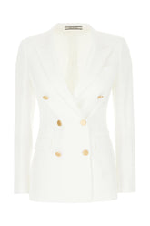 White stretch wool blend blazer -  | High Quality Luxury Handbag Shop