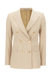 Beige polyester blend blazer -  | High Quality Luxury Handbag Shop