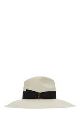 Ivory straw Sophie Panama hat -  | High Quality Luxury Handbag Shop
