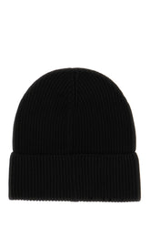 Black cotton beanie hat -  | High Quality Luxury Handbag Shop