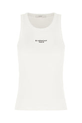 White stretch cotton top -  | High Quality Luxury Handbag Shop