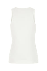 White stretch cotton top -  | High Quality Luxury Handbag Shop