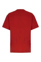 Red cotton t-shirt -  | High Quality Luxury Handbag Shop
