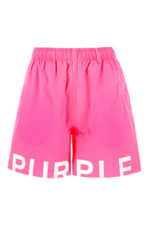 Fluo fuchsia polyester swimming shorts -  | High Quality Luxury Handbag Shop
