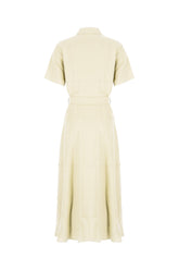 Beige viscose blend shirt dress -  | High Quality Luxury Handbag Shop