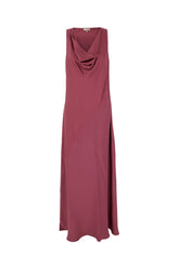 Plum acetate blend dress -  | High Quality Luxury Handbag Shop