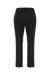 Black stretch cotton pants -  | High Quality Luxury Handbag Shop