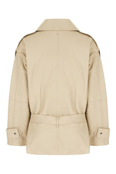 Beige leather trench -  | High Quality Luxury Handbag Shop