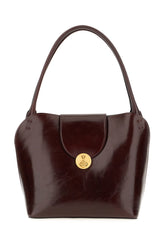 Dark brown leather Vivian shoulder bag -  | High Quality Luxury Handbag Shop