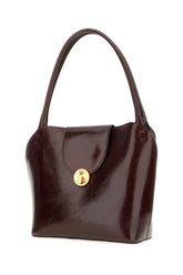 Dark brown leather Vivian shoulder bag -  | High Quality Luxury Handbag Shop