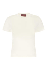 Ivory cotton t-shirt -  | High Quality Luxury Handbag Shop