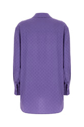 Purple silk oversize shirt -  | High Quality Luxury Handbag Shop