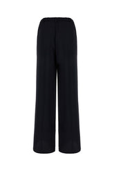 Midnight blue viscose blend pants -  | High Quality Luxury Handbag Shop