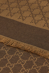 Two-tone silk blend scarf -  | High Quality Luxury Handbag Shop