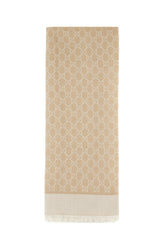 Cappuccino silk blend scarf -  | High Quality Luxury Handbag Shop