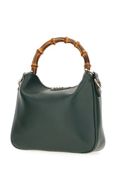 Bottle green leather small Diana handbag -  | High Quality Luxury Handbag Shop