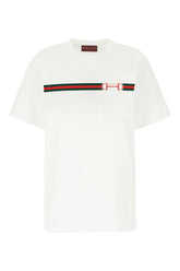 T-shirt in cotone bianco -  | High Quality Luxury Handbag Shop