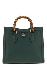 Dark green leather medium Diana handbag -  | High Quality Luxury Handbag Shop