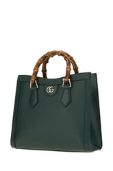 Dark green leather medium Diana handbag -  | High Quality Luxury Handbag Shop