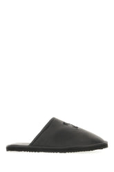 Black leather slippers -  | High Quality Luxury Handbag Shop