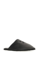 Black leather slippers -  | High Quality Luxury Handbag Shop