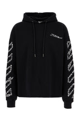 Black stretch cotton sweatshirt -  | High Quality Luxury Handbag Shop