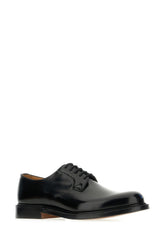 Black leather Shannon lace-up shoes -  | High Quality Luxury Handbag Shop