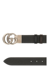 Black leather reversible belt -  | High Quality Luxury Handbag Shop