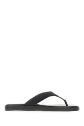 Black leather thong sandals -  | High Quality Luxury Handbag Shop