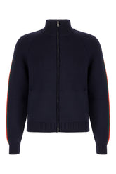 Dark blue wool cardigan -  | High Quality Luxury Handbag Shop