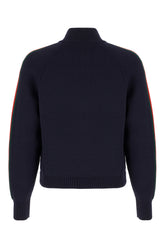Dark blue wool cardigan -  | High Quality Luxury Handbag Shop