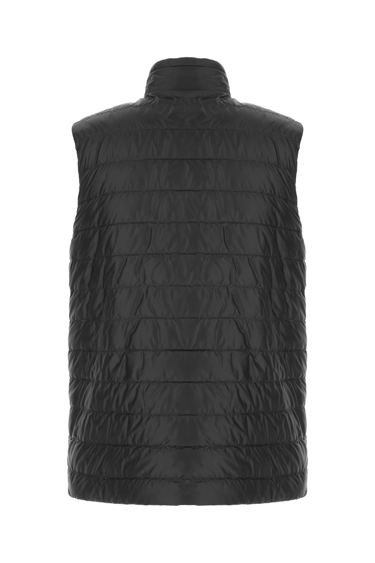 Charcoal nylon reversible sleeveless down jacket -  | High Quality Luxury Handbag Shop