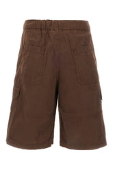 Chocolate cotton bermuda shorts -  | High Quality Luxury Handbag Shop