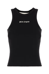 Black stretch cotton top -  | High Quality Luxury Handbag Shop