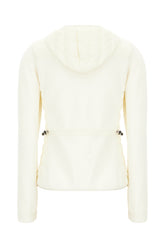 Ivory stretch polyester blend cardigan -  | High Quality Luxury Handbag Shop