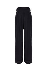 Midnight blue stretch viscose blend pants -  | High Quality Luxury Handbag Shop