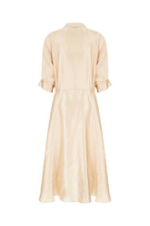 Peach acetate blend dress -  | High Quality Luxury Handbag Shop