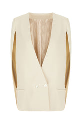 Sand stretch viscose blend vest -  | High Quality Luxury Handbag Shop