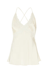 Ivory viscose top -  | High Quality Luxury Handbag Shop